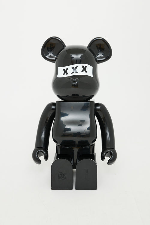 Be@rbrick X God Selection XXX Black 1000% Figurine