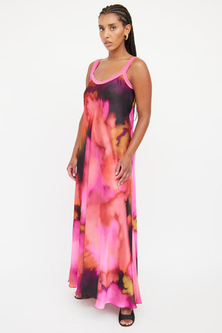 Beate Heymann Pink & Multi Print Dress