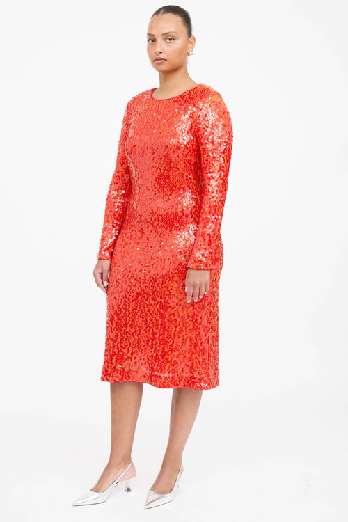 Beatrice Sequin Longsleeve Dress