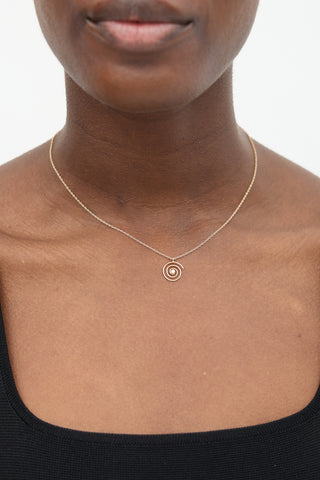 Beaufille 10K Gold & Diamond Spiral Necklace