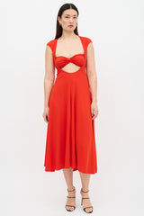 Beaufille Baes Cut Out Midi Dress