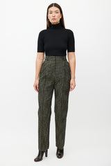 Beaufille Black & Multicolour Valli Plaid Trouser