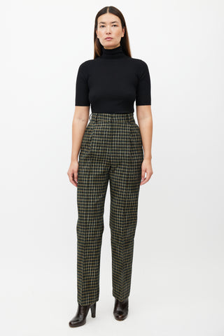 Beaufille Black & Multicolour Valli Plaid Trouser