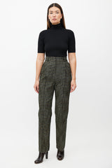Beaufille Black & Multicolour Valli Plaid Trouser