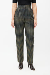 Beaufille Black & Multicolour Valli Plaid Trouser