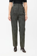 Beaufille Black & Multicolour Valli Plaid Trouser