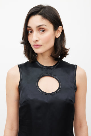 Beaufille Black Cut Out Durin Blouse