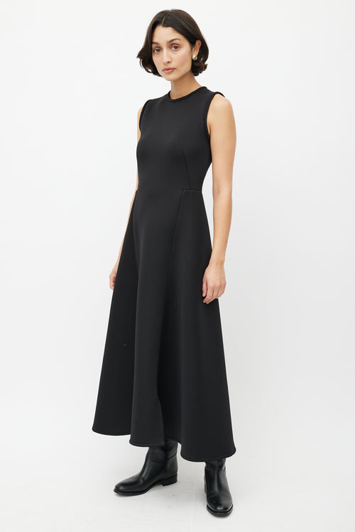 Beaufille Black Neoprene Zip Dress