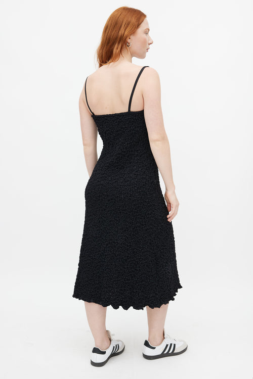 Beaufille Black Smocked Dress
