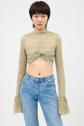 Beaufille Cropped Lace Frida Top