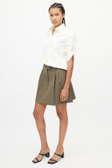 Beaufille Green Pleated Skirt