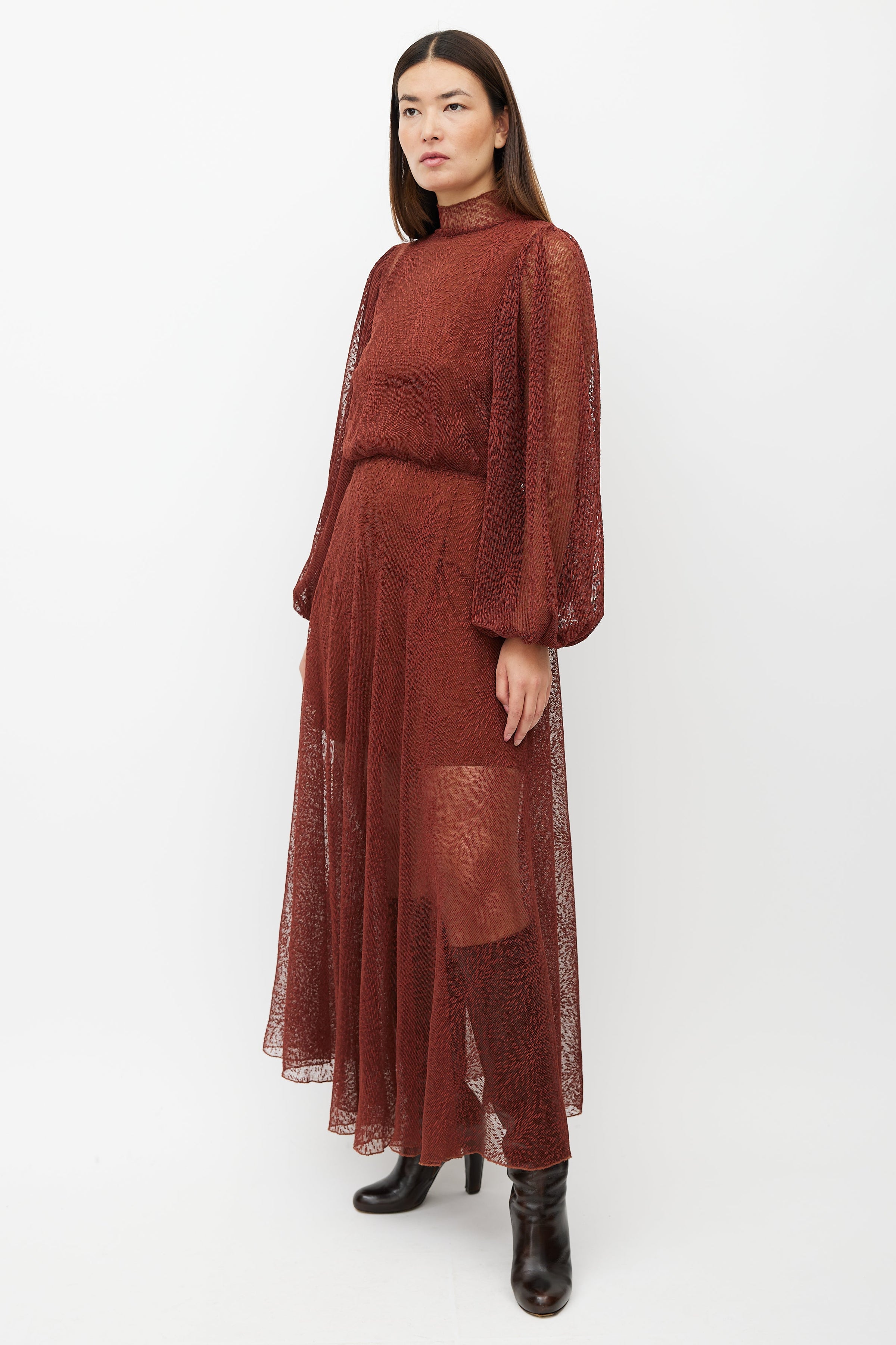 Beaufille // Brown Picasso Lace Dress VSP Consignment Beaufille // Brown Picasso Lace Dress VSP Consignment