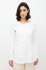 Beaufille White Paloma Twist Blouse