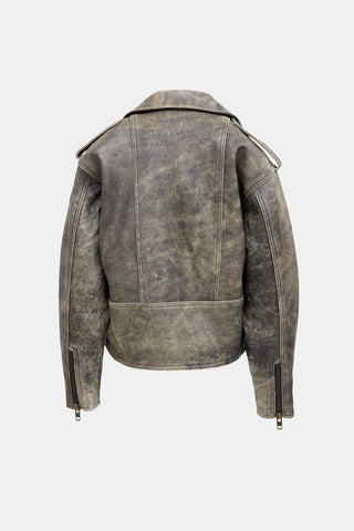 Beau Lax Distressed Biker Jacket