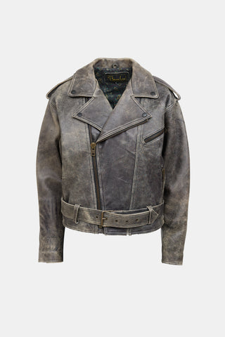 Beau Lax Distressed Biker Jacket