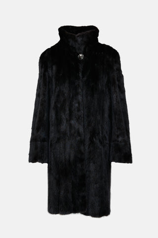 VSP Archive Pointed Collar Fur Coat