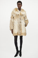 VSP Archive Brown Long Sleeve Fur Coat