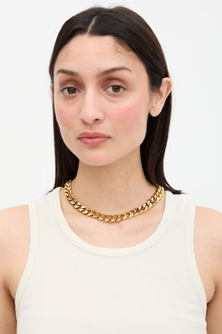 Biko Curb Chain Collar Necklace