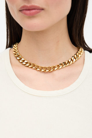 Biko Curb Chain Collar Necklace