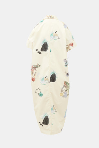 Bimba Y Lola Poplin Printed Shirt Dress