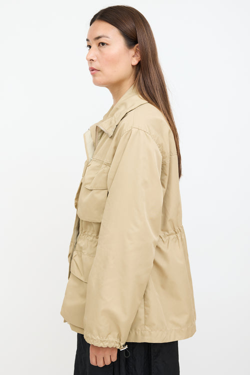 Beige Nylon Bernard Cargo Jacket