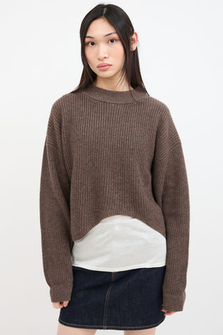 Birgitte Herskind Brown Wool Hudson Knit Sweater