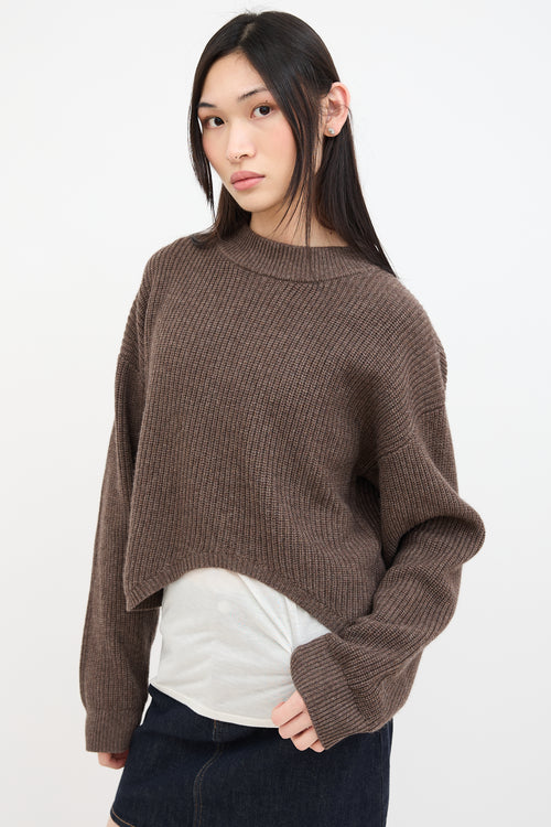 Birgitte Herskind Brown Wool Hudson Knit Sweater