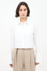 Birgitte Herskind White Cotton Samuel Cropped Shirt