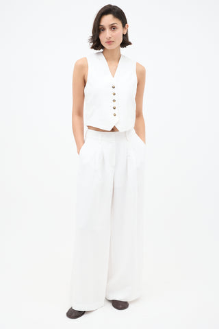 Birgitte Herskind White Mister Vest & Lotus Trouser Set