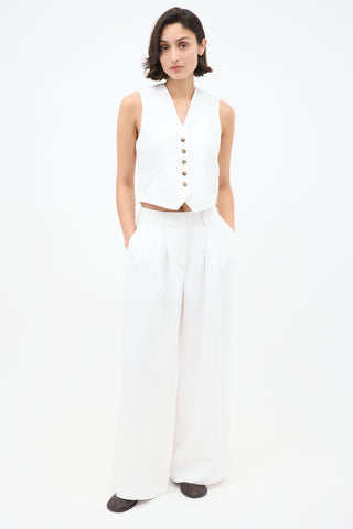 Birgitte Herskind White Mister Vest & Lotus Trouser Set