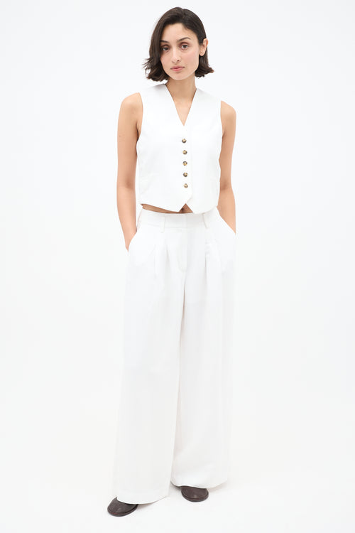 Birgitte Herskind White Mister Vest & Lotus Trouser Set