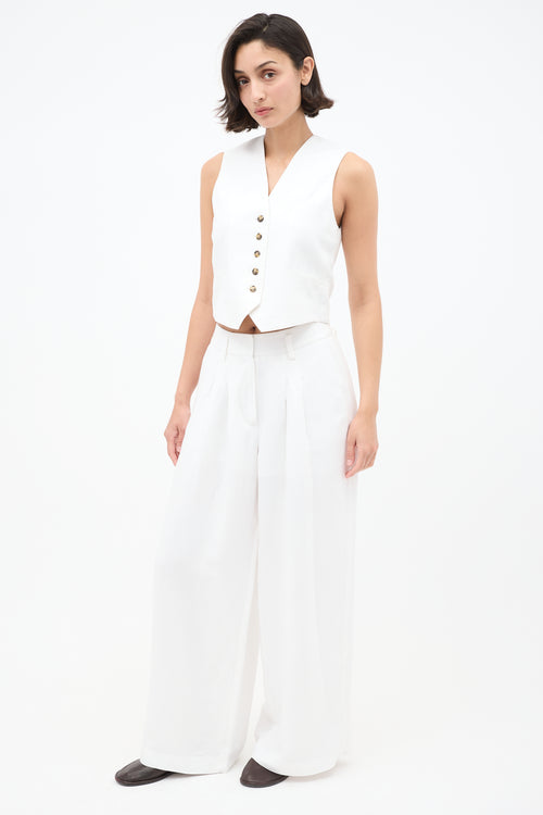 Birgitte Herskind White Mister Vest & Lotus Trouser Set