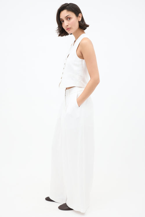 Birgitte Herskind White Mister Vest & Lotus Trouser Set