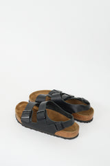Birkenstock Black & Brown Leather Milano Slingback Slide