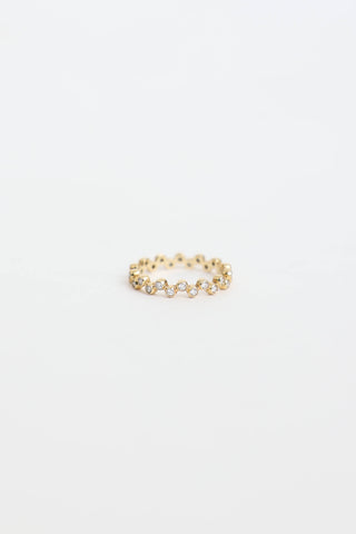 Birks18K Yellow Gold Diamond Iconic Stack Splash Ring