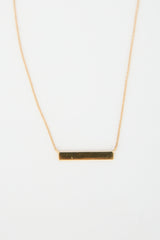Birks 18k Gold Essentials Bar Necklace