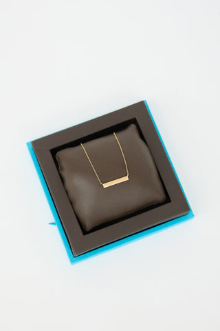 Birks 18k Gold Essentials Bar Necklace
