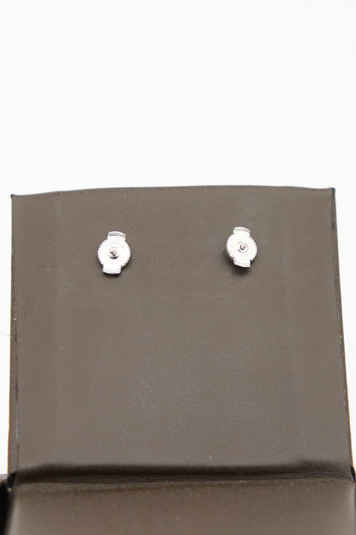 Birks 18k White Gold Stud Earrings