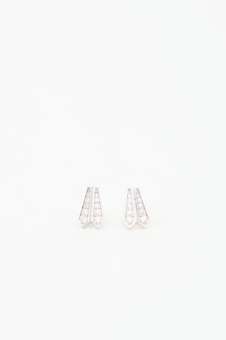 Birks 18k White Gold Stud Earrings