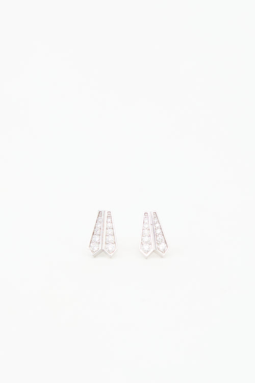 Birks 18k White Gold Stud Earrings