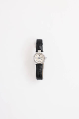 Birks Diamond & Sapphire Leather Watch
