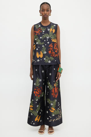 Biyan Silk Floral Appliqué Set