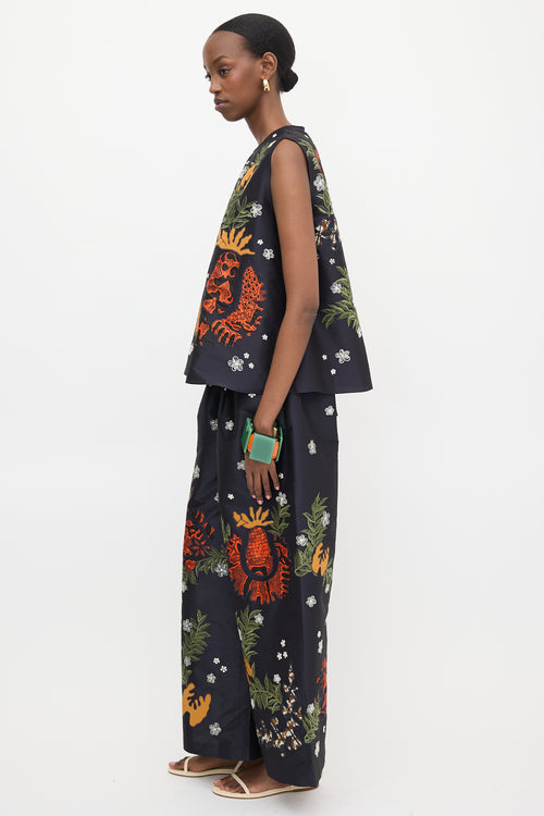 Biyan Silk Floral Appliqué Set