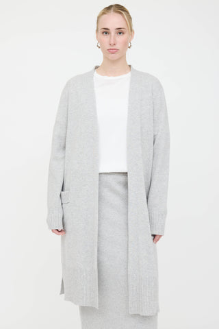 Black Goat Cashmere Open Cardigan