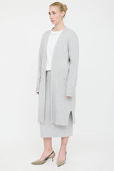 Black Goat Cashmere Open Cardigan