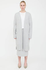 Black Goat Cashmere Open Cardigan