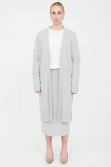 Black Goat Cashmere Pencil Skirt