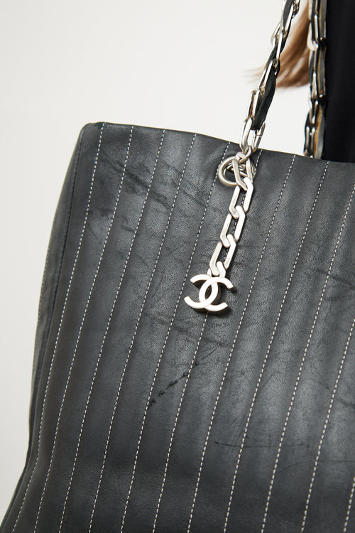 Chanel Black Mademoiselle Ligne Tote Bag