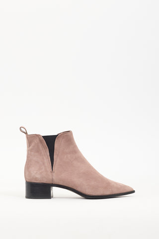 Black Suede Studio Pink Suede Chelsea Boot