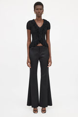 Blumarine Knit Ruffle Top